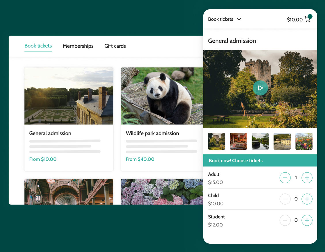 Acuity Scheduling alternative ticketing software and EPOS shop view